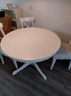 Ronde witte Ikea tafel, Ophalen, Gebruikt, Rond, Vier personen