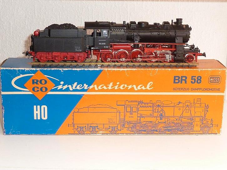 ROCO HO 4112,    BR 58 stoomlocomotief DB, Hobby en Vrije tijd, Modeltreinen | H0, Zo goed als nieuw, Locomotief, Gelijkstroom