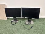 2x Dell P2217H 22 inch monitor, Gebruikt, In hoogte verstelbaar, Full HD, Ophalen of Verzenden