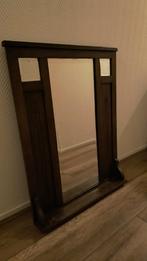 Donker Eiken Spiegel, Ophalen, Gebruikt, 75 tot 100 cm, Minder dan 100 cm