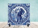 Vizsla Delfts Blauw tegel incl voet, Ophalen of Verzenden, Nieuw