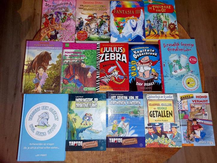 Diverse leesboeken jeugd oa Geronimo Stilton en Julius Zebra, Boeken, Kinderboeken | Jeugd | onder 10 jaar, Zo goed als nieuw