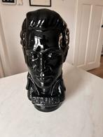 Glazen elvis hoofd, Ophalen of Verzenden, Gebruikt, Pop, Beeldje of Miniatuur