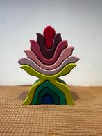 Grimm's - Houten Blokkenset Bloemen, Kinderen en Baby's, Speelgoed | Houten speelgoed, Ophalen of Verzenden, Gebruikt, Overige typen