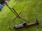 Houtklover met stalen zaagbok, Tuin en Terras, Kloofmachines, Ophalen of Verzenden, Gebruikt, Elektrisch