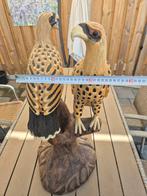 Mooie decoratieve adelaar beelden houtsnijwerk, Antiek en Kunst, Ophalen