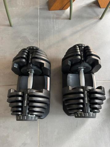 Verstelbare dumbells 5 tm 40kg 2 stuks beschikbaar voor biedingen