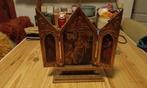 Religieus Drieluik Hout, Antiek en Kunst, Ophalen of Verzenden