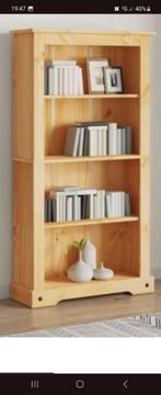 nieuwe boekenkast, gewaxt grenen, Met plank(en), Nieuw, 25 tot 50 cm, 50 tot 100 cm