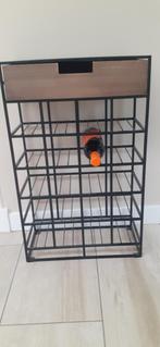 Flessenrek met laadje, Ophalen, Gebruikt, 50 tot 75 cm, 15 tot 25 flessen