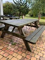 Picknick tafel, Ophalen of Verzenden, Gebruikt, Rechthoekig, Hout