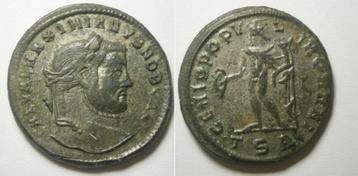 Romeinse munt Galerius Follis -GENIO POPVLI ROMANI- 298/9 AD beschikbaar voor biedingen