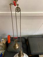 Vintage Katrol Lamp, Ophalen of Verzenden, Gebruikt, Metaal, 75 cm of meer