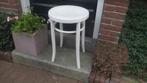 Antieke houten kruk Thonet bentwood wit 55 cm. hoog, Ophalen of Verzenden, Gebruikt, Hout