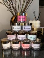 10 glitterbels acryl potjes, Ophalen of Verzenden, Zo goed als nieuw, Overige kleuren, Handen en Nagels