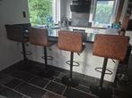 Set van 4 bar krukken, Huis en Inrichting, Barkrukken, Ophalen of Verzenden, Zo goed als nieuw, Draaibaar