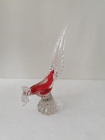 italiaans MURANO glazen kip izgst XL 44x23 cm beschikbaar voor biedingen