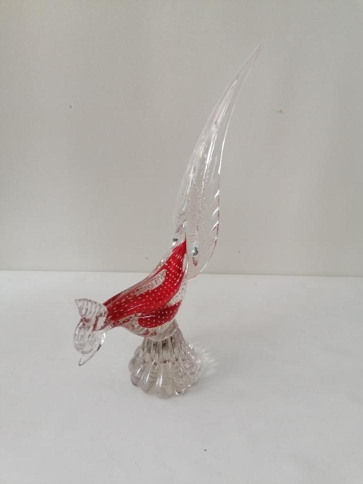 italiaans MURANO glazen kip izgst XL 44x23 cm, Antiek en Kunst, Antiek | Glas en Kristal, Verzenden