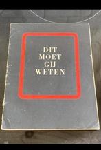 WW2 NSB boekje; Dit moet gij weten, Verzenden, Boek of Tijdschrift