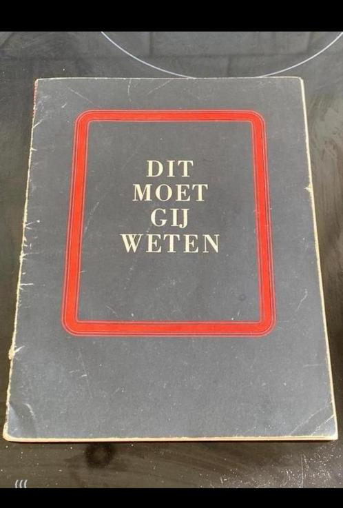WW2 NSB boekje; Dit moet gij weten, Verzamelen, Militaria | Tweede Wereldoorlog, Boek of Tijdschrift, Verzenden