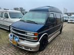 2002 Chevrolet Express Camper LPG *PERFECT ONDERHOUDEN*, Auto's, Automaat, Overige carrosserieën, Blauw, Leder