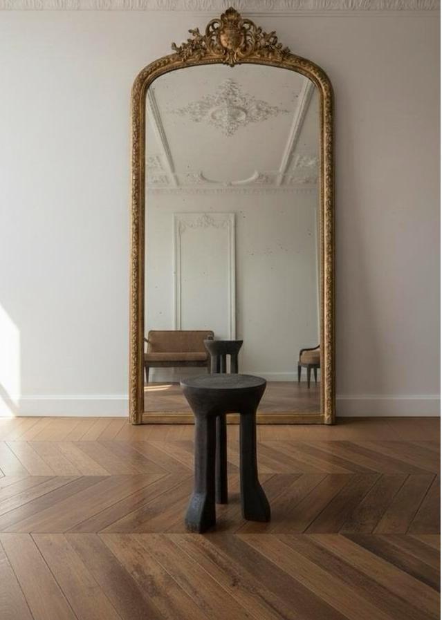 Houten kruk / bijzettafel - Zwart hout uit één stuk, Huis en Inrichting, Stoelen, Gebruikt, Eén, Hout, Zwart, Ophalen of Verzenden