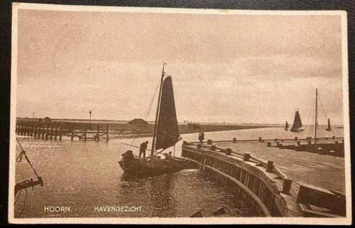 HOORN  Havengezicht 1929 Zeilschepen Haven, Verzamelen, Ansichtkaarten | Nederland, Ophalen of Verzenden