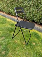 Klapstoel ikea nisse, Huis en Inrichting, Stoelen, Ophalen of Verzenden, Gebruikt, Zwart, Vier