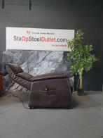 Sta op Stoel Ciar Leder Mokkabruin, Huis en Inrichting, Fauteuils, Gebruikt, Minder dan 75 cm, Leer, Ophalen of Verzenden
