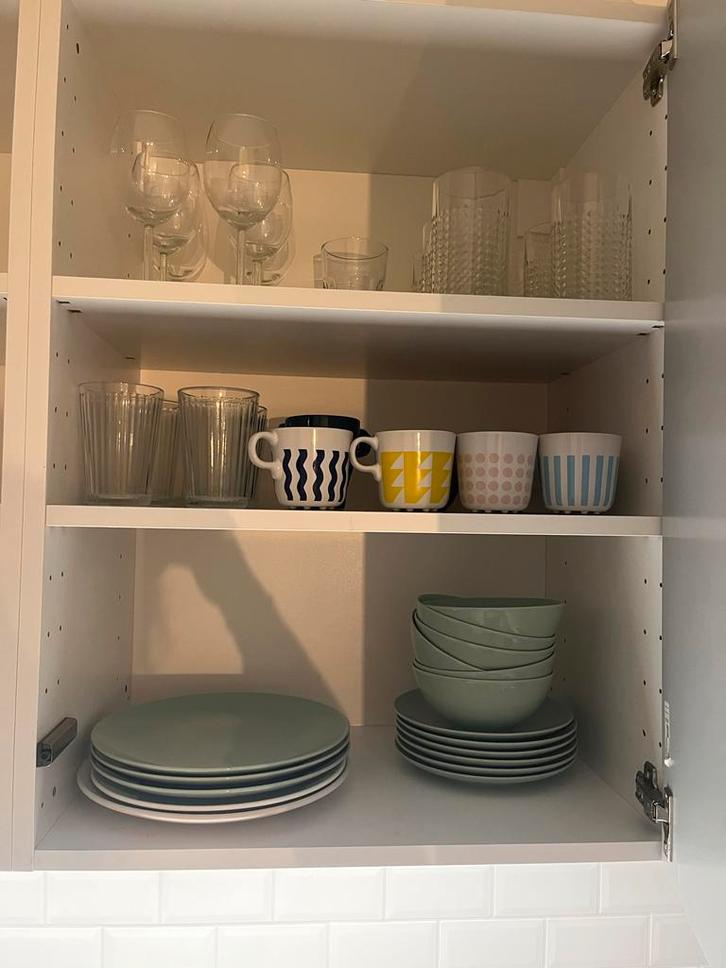 IKEA Servies & Bestek - Starterspakket, Huis en Inrichting, Keuken | Servies, Zo goed als nieuw, Compleet servies, Effen, Aardewerk