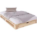 1 persoons pallet bed met lade, Huis en Inrichting, Ophalen, 90 cm, Zo goed als nieuw, Hout