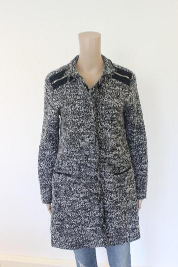 Uli Schneider zwart/wit gemeleerd jasje maat 36/38 beschikbaar voor biedingen
