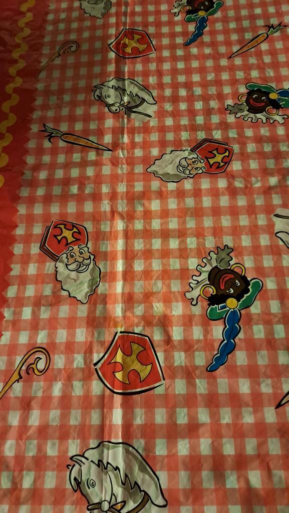 Sinterklaas Tafelkleed + Extra's, Huis en Inrichting, Tafelkleden, Gebruikt, Rechthoek, Binnen, Ophalen of Verzenden