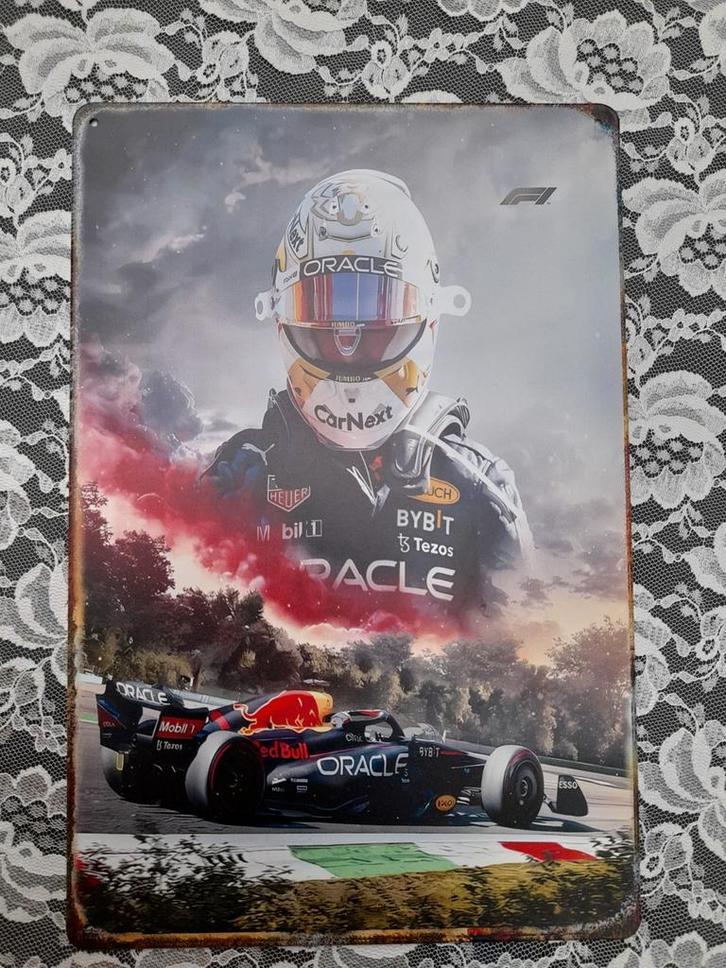 Div max verstappen wand plaaten 30 x 20 cm 15.00 p.s, Verzamelen, Automerken, Motoren en Formule 1, Zo goed als nieuw, Auto's