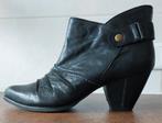 Enkellaarsjes, zwart, leer, hak 4,5 cm, maat 41, Zwart, Lage of Enkellaarzen, Roberto Santi, Ophalen of Verzenden