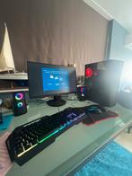 Gaming PC met Monitor, Toetsenbord en Muis, Computers en Software, Desktop Pc's, 64 GB of meer, Zo goed als nieuw, Gaming, Onbekend