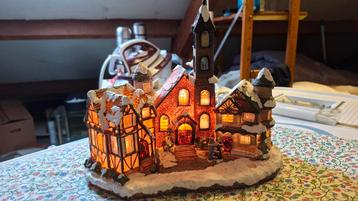 Magisch! Verlicht Kerstdorp Tafereel beschikbaar voor biedingen