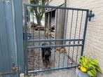 Zwaar metalen poort, Tuin en Terras, Ophalen of Verzenden, Gebruikt, IJzer, Sierhekwerk