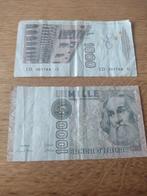 2x biljet 1000 Italiaanse lire, Ophalen of Verzenden