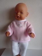 Setje van jogging stof of fleece voor de baby born van 43 cm, Ophalen of Verzenden, Nieuw, Babypop