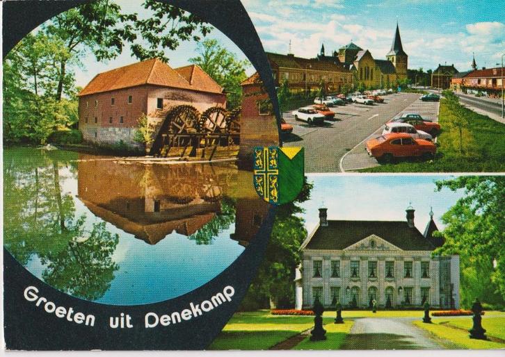Groeten uit Denekamp. met auto's Opel Kadett B Coupe, Verzamelen, Ansichtkaarten | Nederland, Ongelopen, Overijssel, 1960 tot 1980