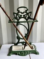 Antieke Art Nouveau Paraplubak Emaille Gietijzer, ca. 1890, Ophalen of Verzenden