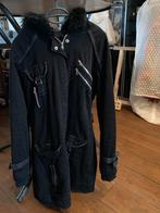 Zwarte parka jas, Ophalen of Verzenden, Zo goed als nieuw, Maat 46/48 (XL) of groter, Zwart