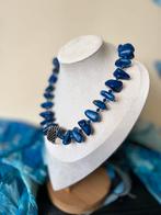 Lapis lazuli hanger zilver beschermt intuïtie  eyecatcher, Sieraden, Tassen en Uiterlijk, Kettingen, Blauw, Nieuw, Ophalen of Verzenden