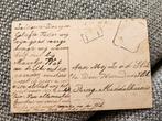 Middelharnis ring oud adres /Kerstkaart - Engeltjes, Verzamelen, Ansichtkaarten | Nederland, Ophalen of Verzenden, Voor 1920, Gelopen