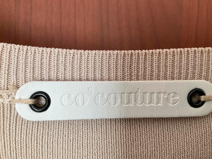 Co’ Couture trui,  super leuk truitje M, Kleding | Dames, Truien en Vesten, Zo goed als nieuw, Maat 38/40 (M), Beige, Ophalen of Verzenden