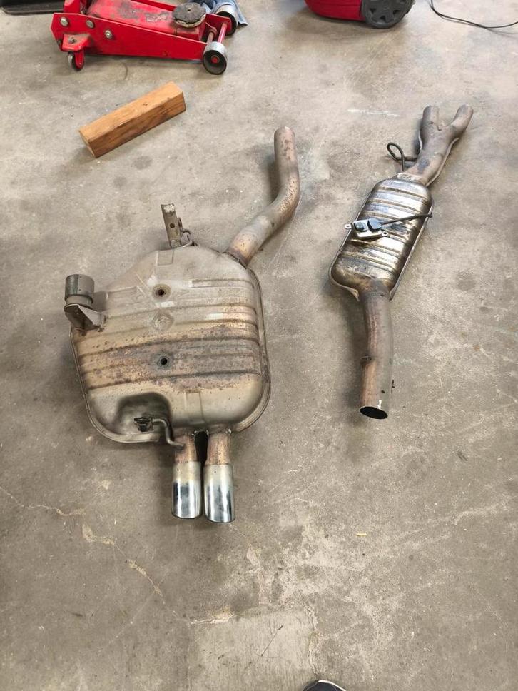 BMW E61 middendemper einddemper nox sensor uitlaat demper, Auto-onderdelen, Uitlaatsystemen, BMW, Ophalen of Verzenden