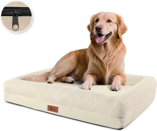 Nieuwe orthopedische hondenmand mand pet perfect beige mt L, Dieren en Toebehoren, Hondenmanden, Ophalen of Verzenden