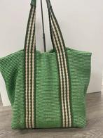 Abro tas groen rotan leer, Ophalen of Verzenden, Zo goed als nieuw, Groen, Handtas