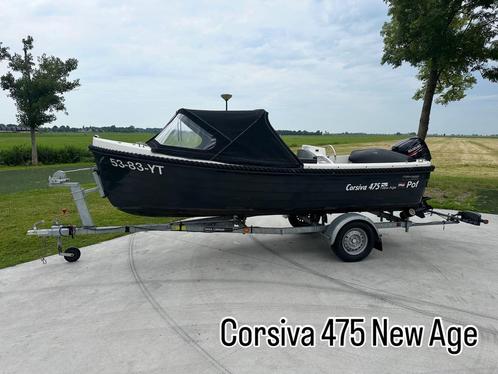 Sloep Corsiva 475 New Age te koop aangeboden., Watersport en Boten, Sloepen, Gebruikt, 10 tot 30 pk, 3 tot 6 meter, Buitenboordmotor